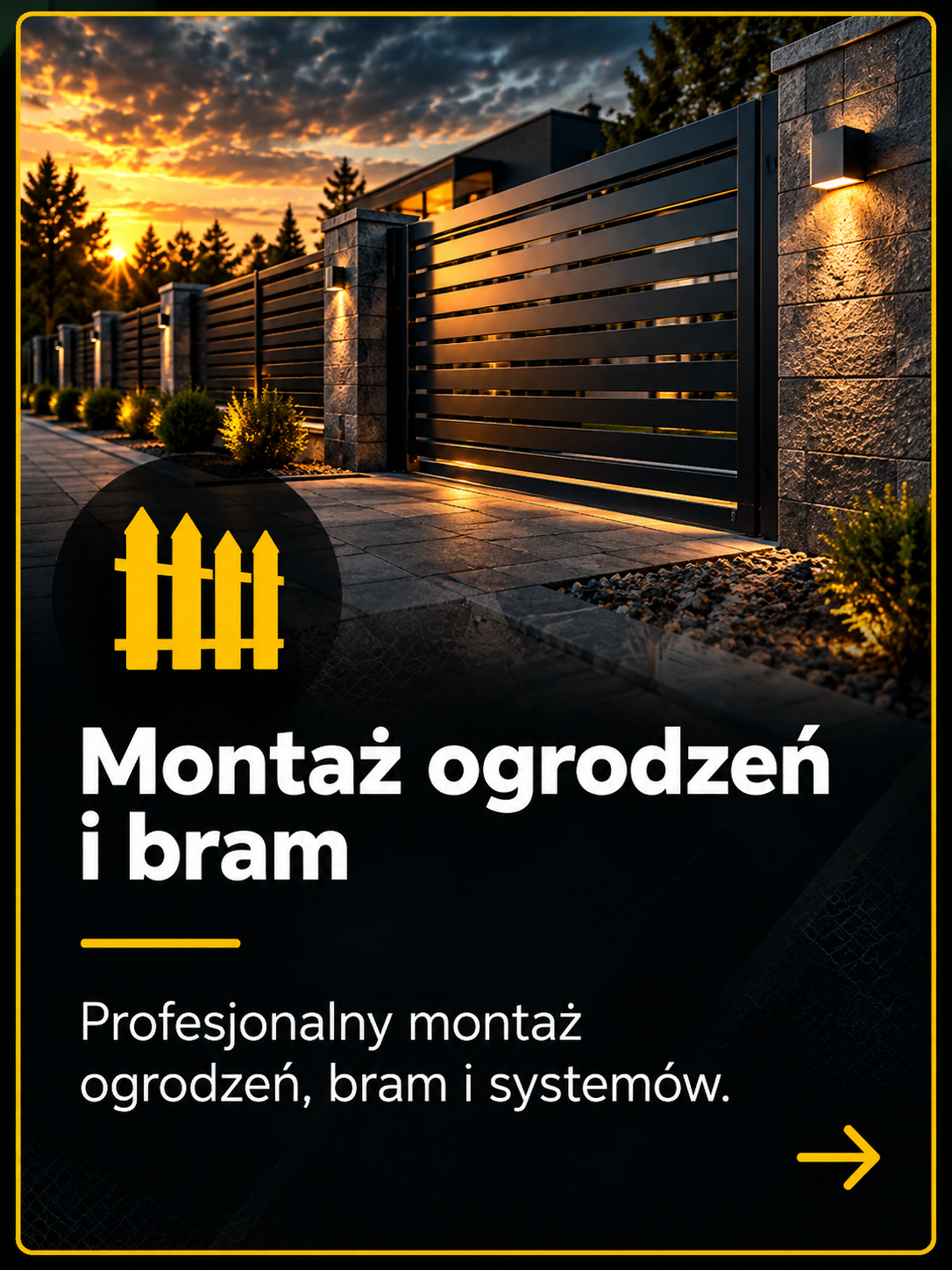 Montaż ogrodzeń i bram